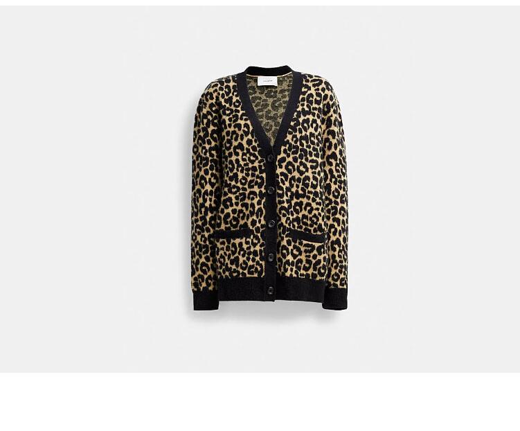 Cheap Leopard print cardigan