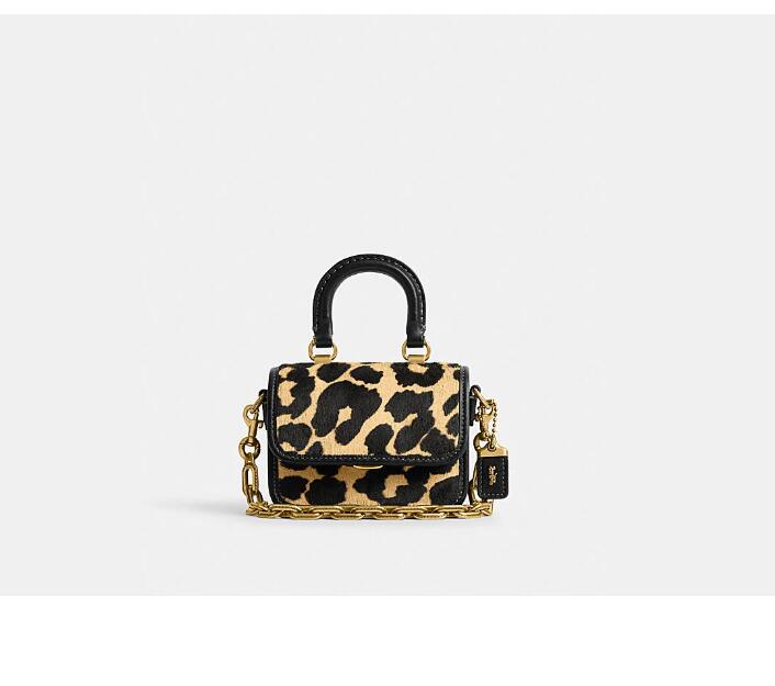 Cheap Leopard print ROGUE 12 top handle handbag