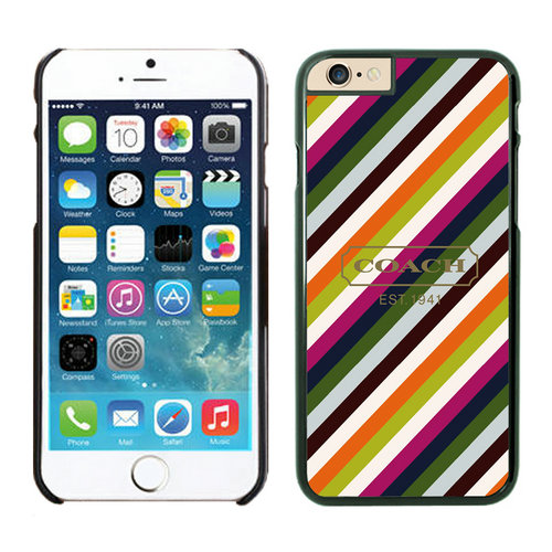 Coach Stripe Multicolor iPhone 6 Cases EYZ