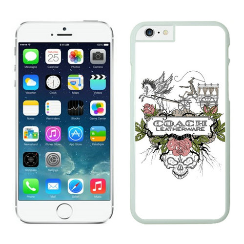Coach Carriage Logo White iPhone 6 Cases EZY