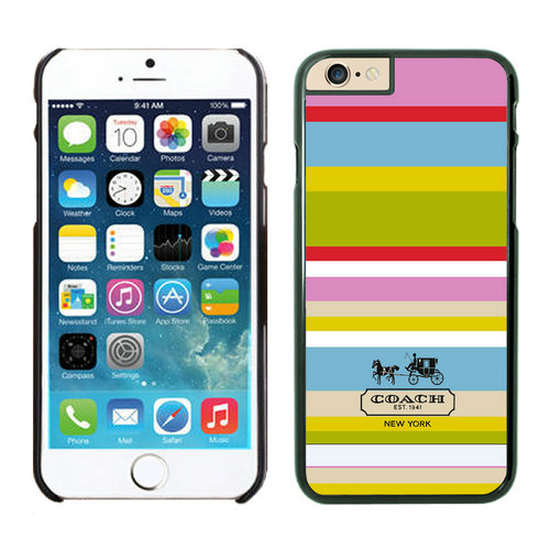 Coach Stripe Multicolor iPhone 6 Cases FAH