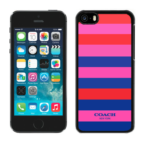 Coach Stripe Multicolor iPhone 5C Cases DRC