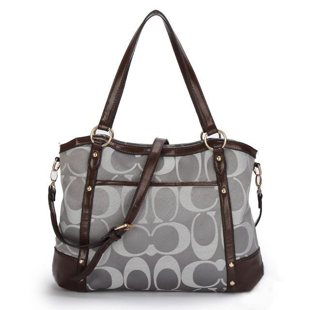 Coach City Chain Large Ivory Totes CIG [Coach160310-1292] - $32.65